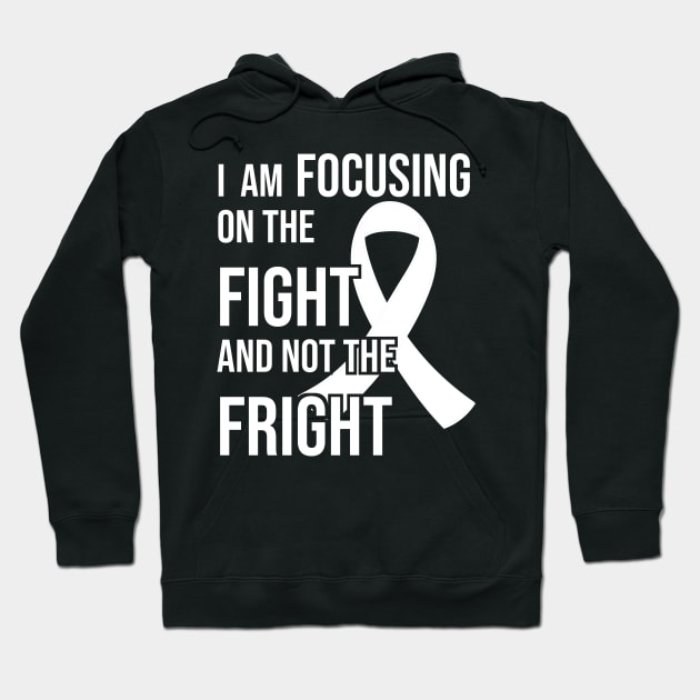 Lung Cancer Awareness Ribbon for a Cancer Survivor Hoodie by jkshirts